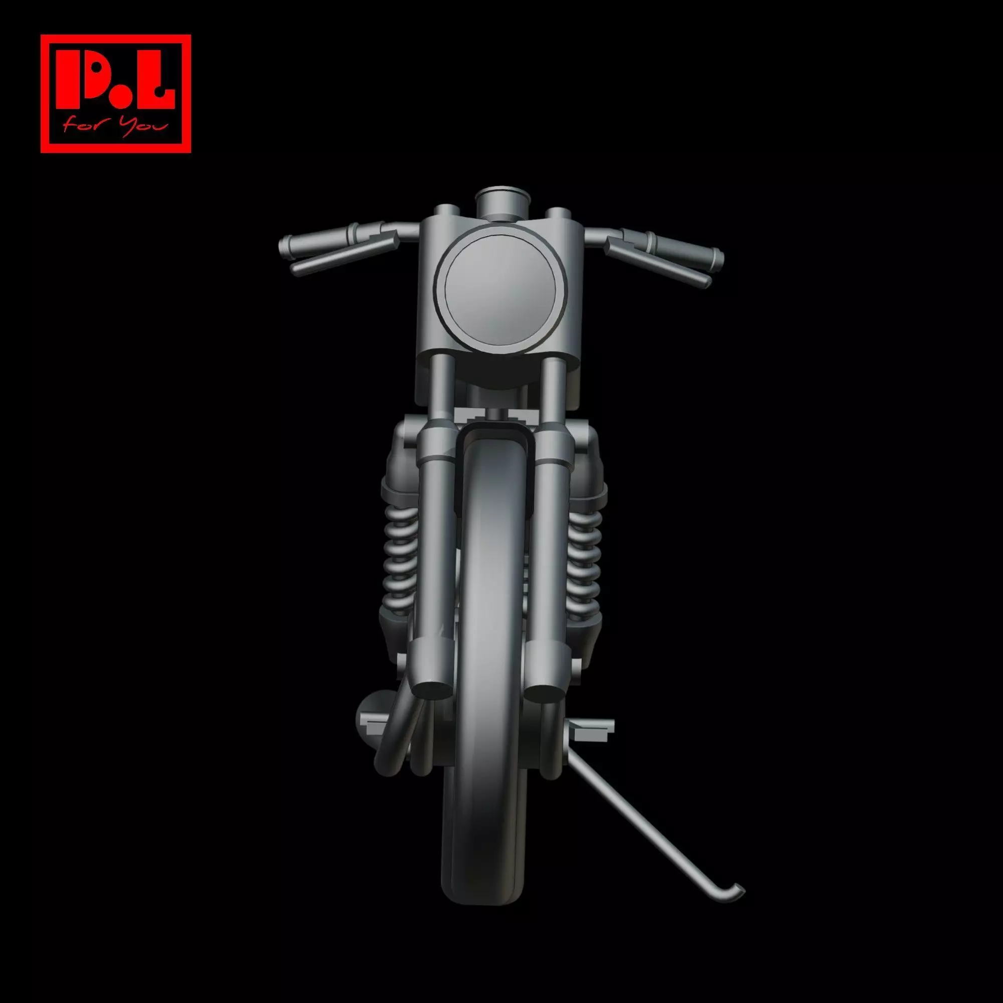 Motorcycle Cafe Racer Harley Davidson Yamaha Ducati Honda Triumh 3D print model_2