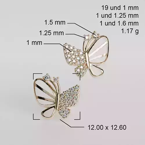 butterfly earrings