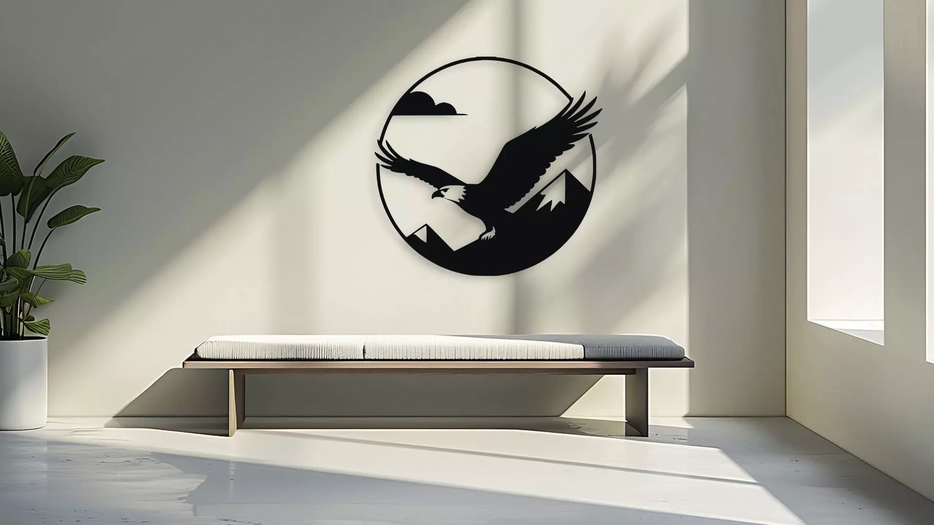 Soaring Eagle Mountain Wall Decor 3D model_3