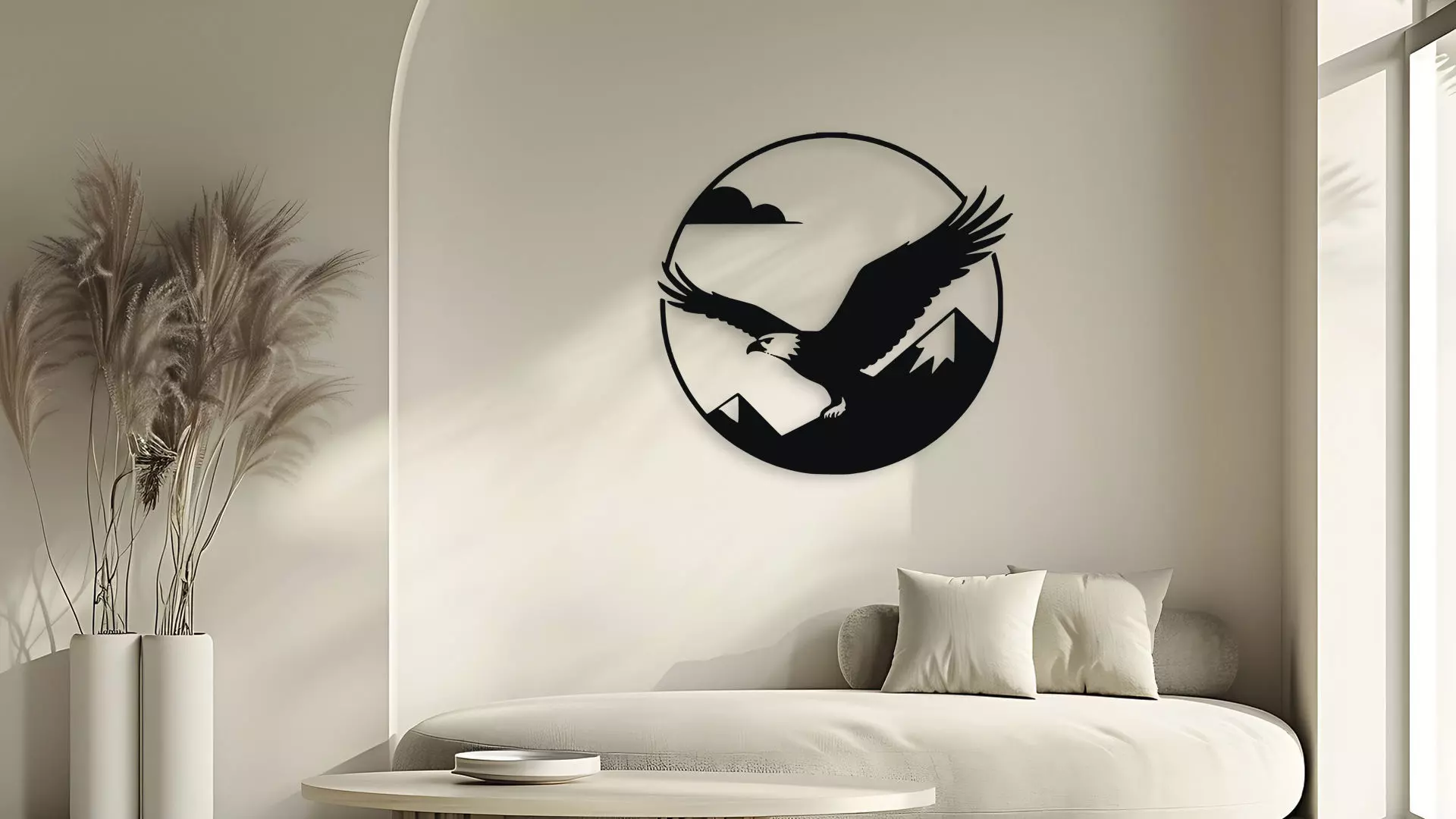 Soaring Eagle Mountain Wall Decor 3D model_5