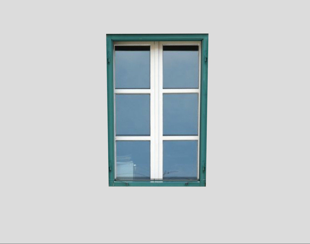 low poly window 7 upvc frame Low-poly 3D model_2