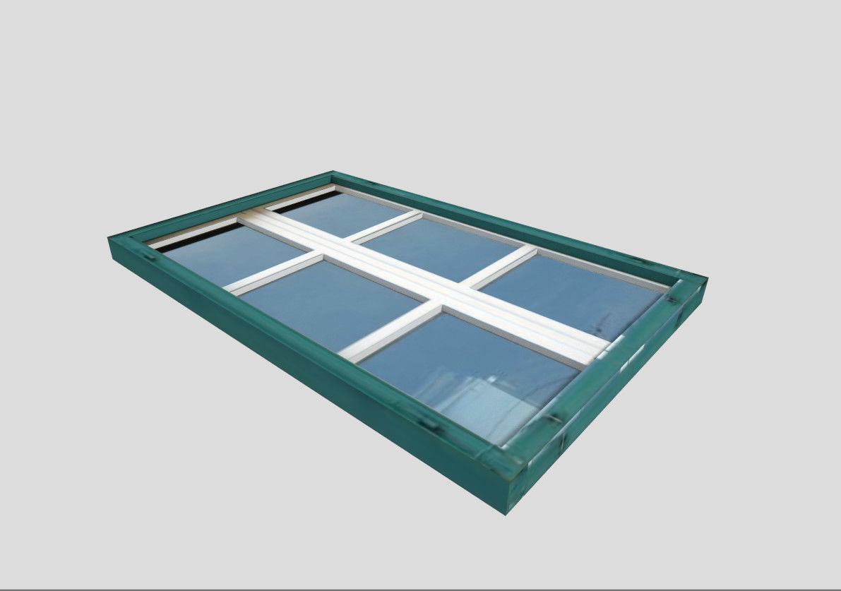 low poly window 7 upvc frame Low-poly 3D model_4