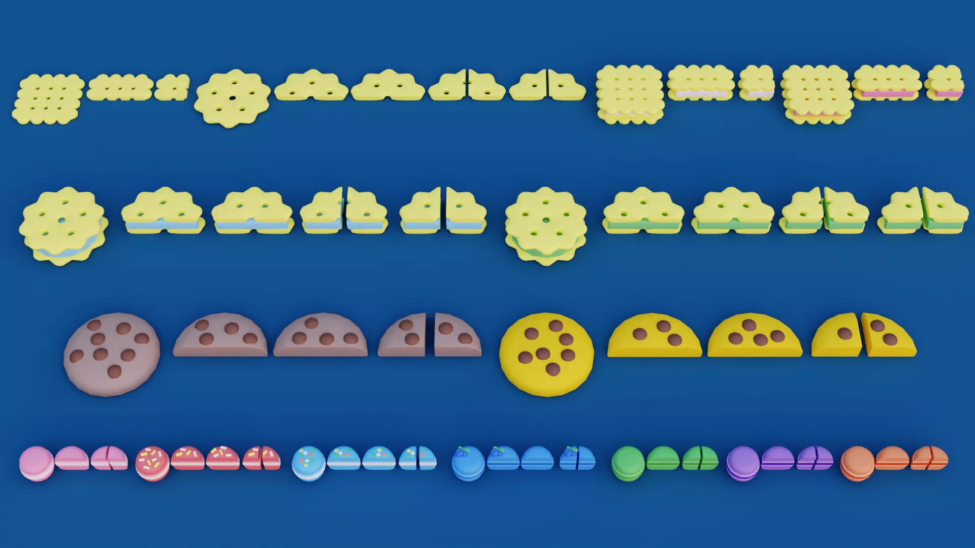 Cartoon Bakery and Pastry Pack 2 Low-poly 3D model_8