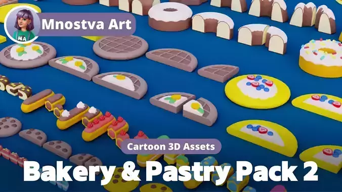 Cartoon Bakery and Pastry Pack 2