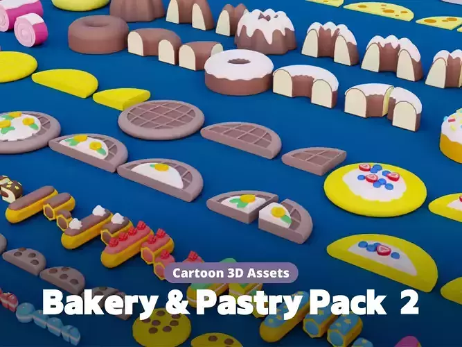 Cartoon Bakery and Pastry Pack 2