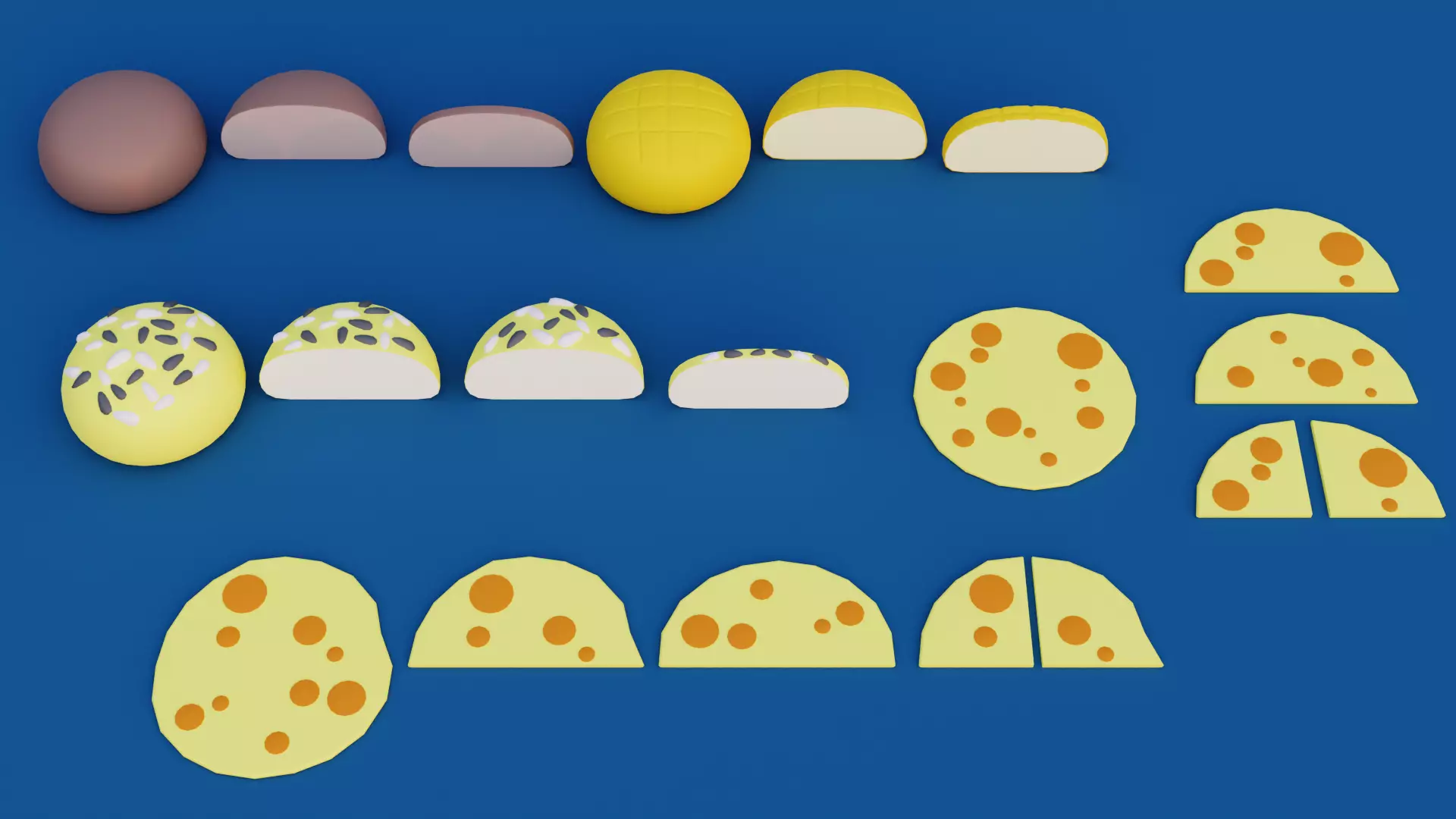 Cartoon Bakery and Pastry Pack 2 Low-poly 3D model_4