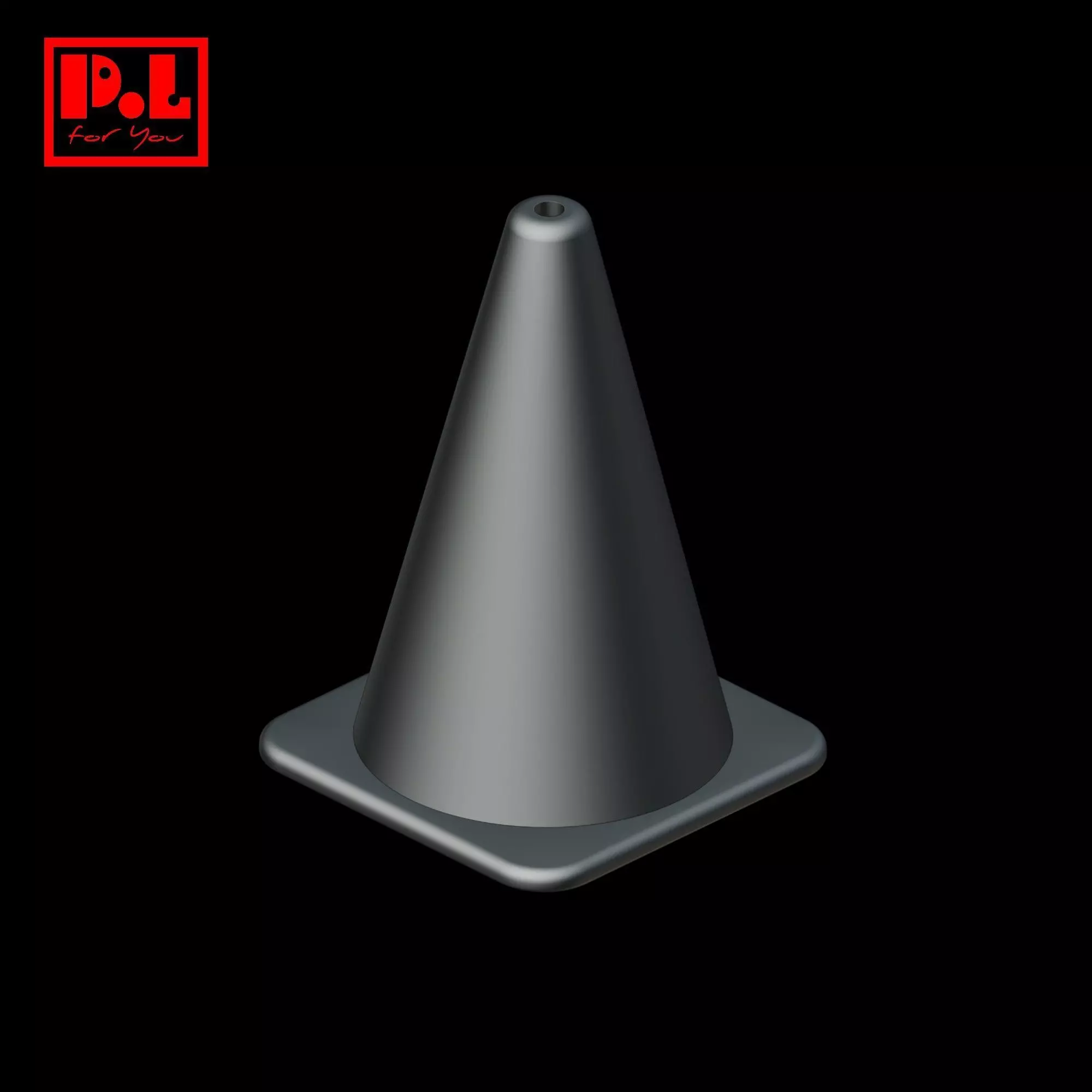 Traffic cone Dioram cars road parking 3D print model