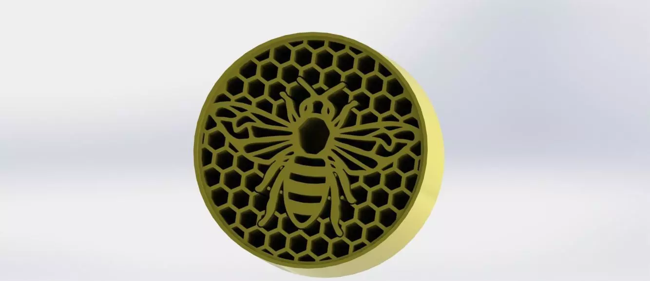 Honeycomb Bee Decor 3D Print Model STL STEP SolidWorks 3D print model
