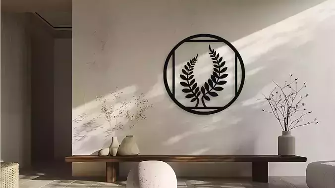 Laurel Wreath Wall Decor Art