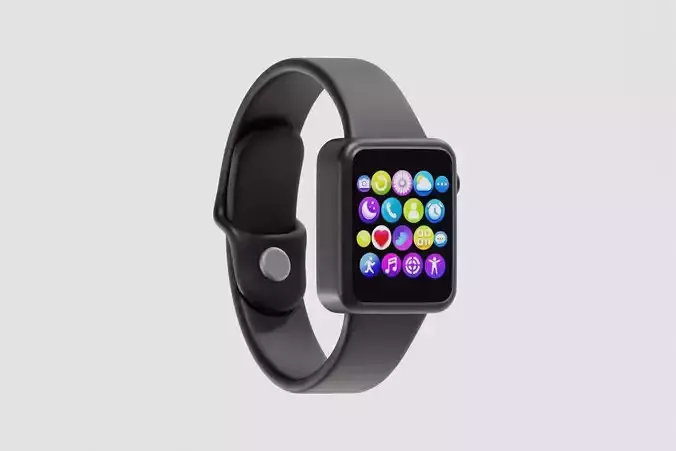 Smart Watch Low-poly 3D model