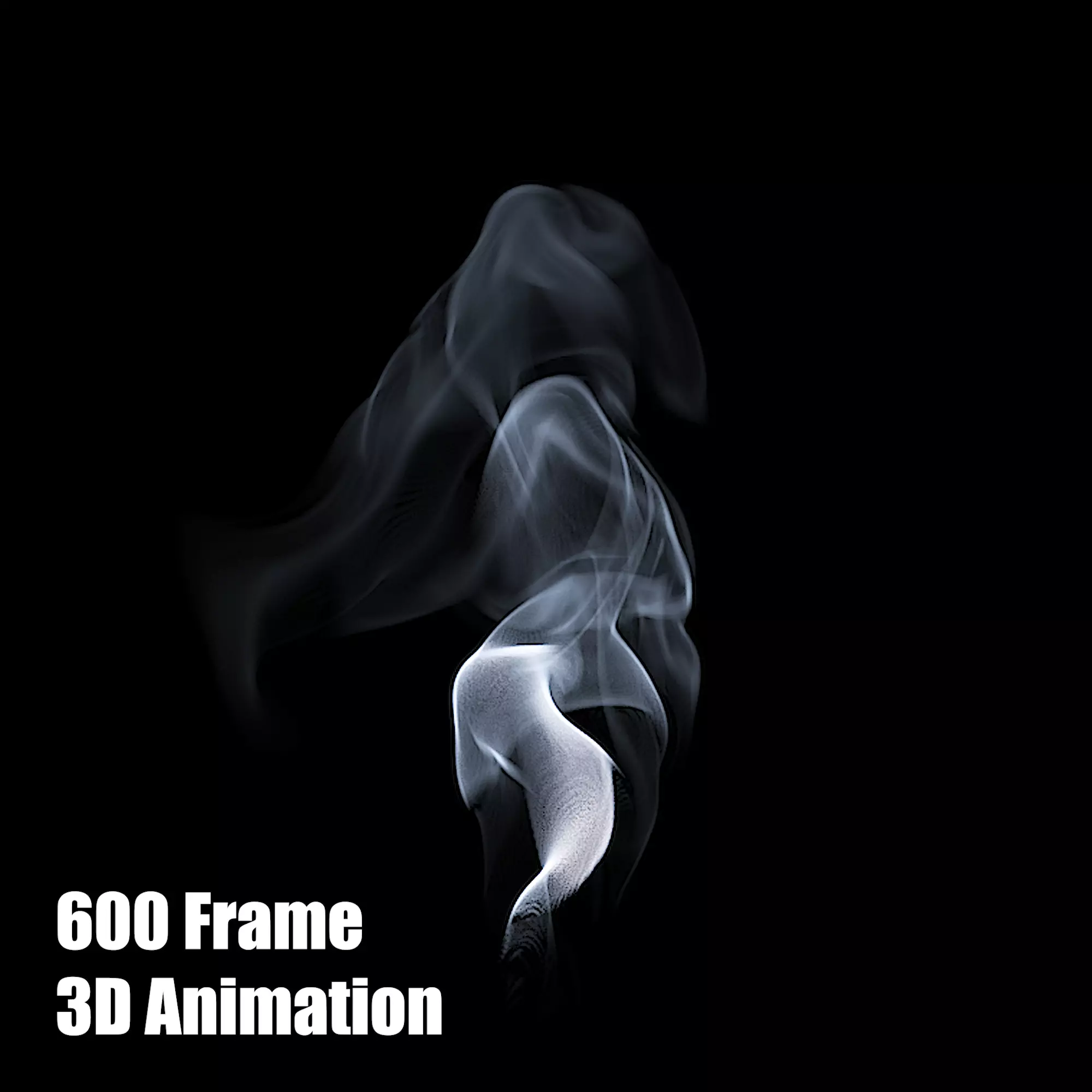 3D Cigar Smoke Animation 3D model_0