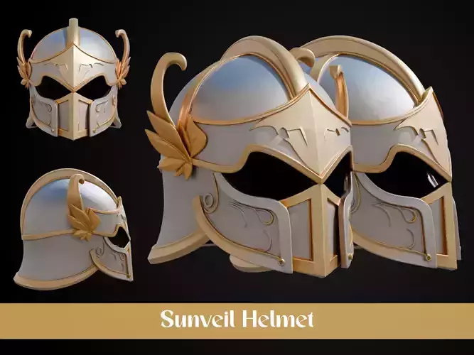 Stylized Elf Helmet - Sunveil