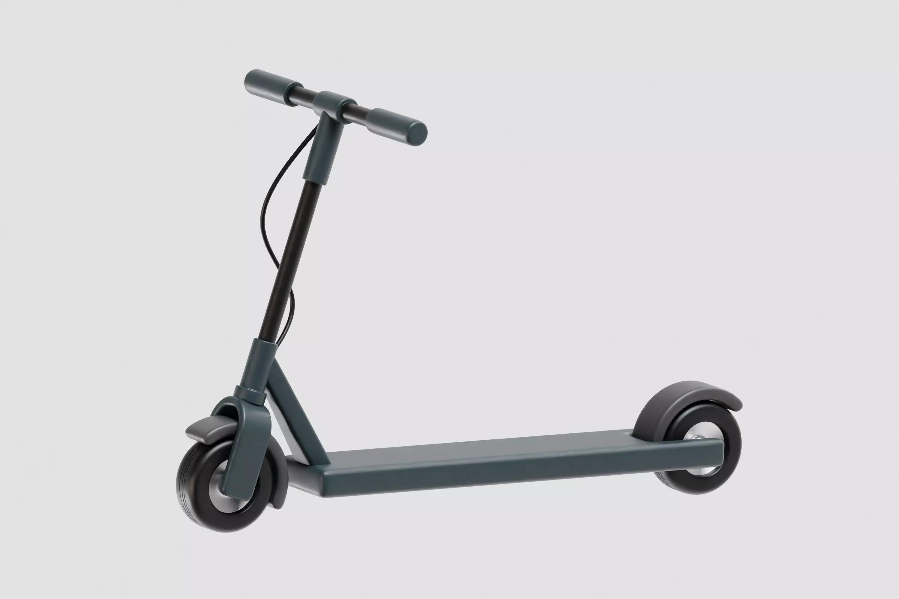 Electric scooter Low-poly 3D model