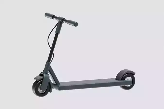 Electric scooter cartoon