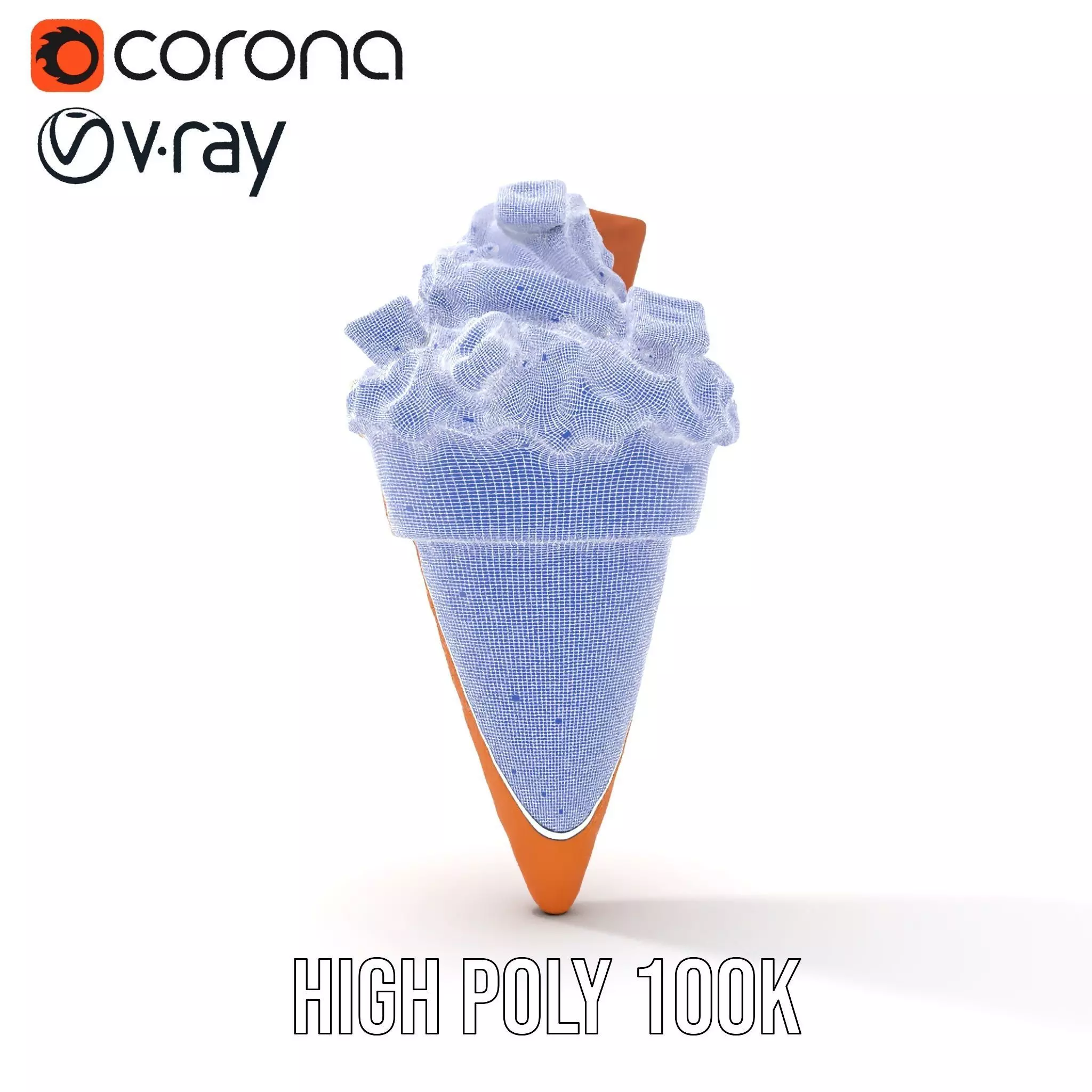 Vanilla Cone Delight model pack Low-poly 3D model_33