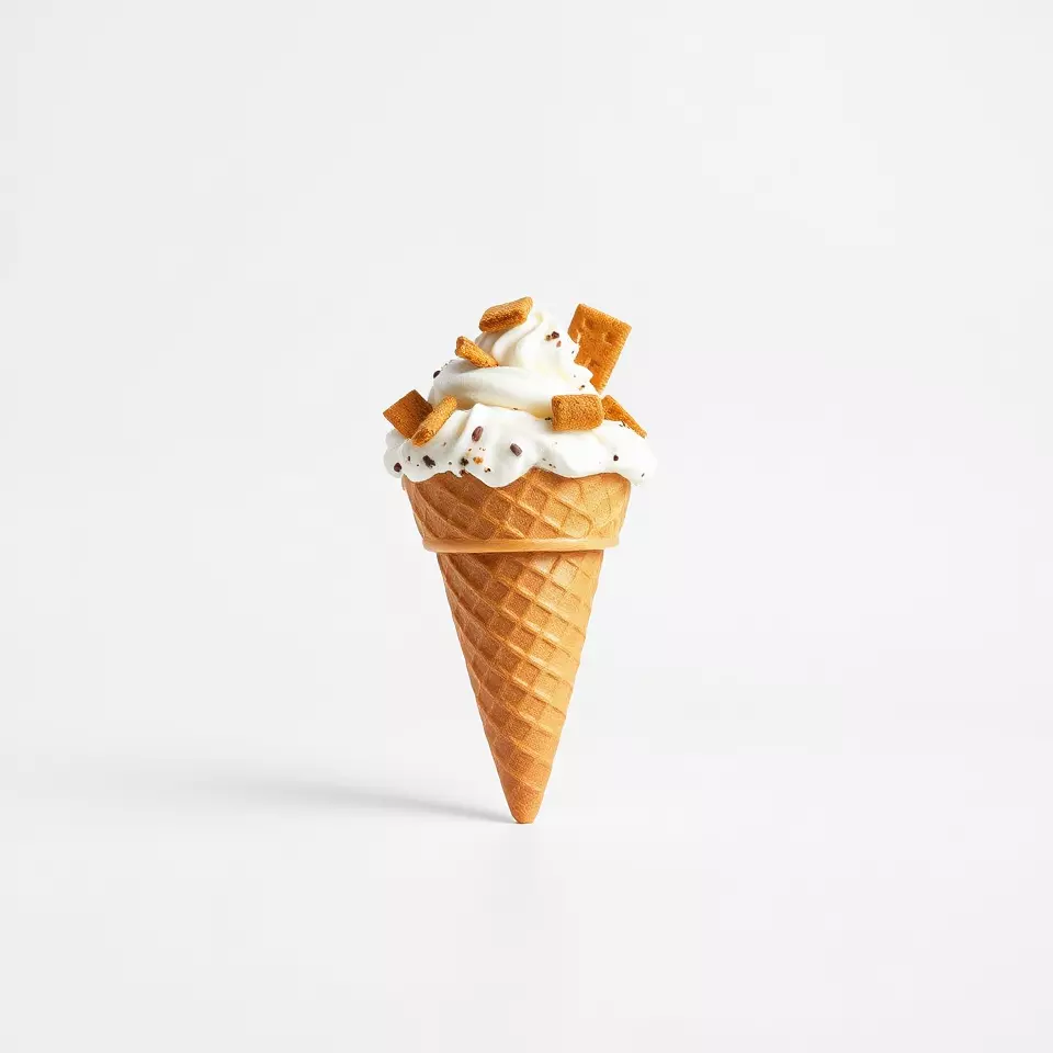 Vanilla Cone Delight model pack Low-poly 3D model_3