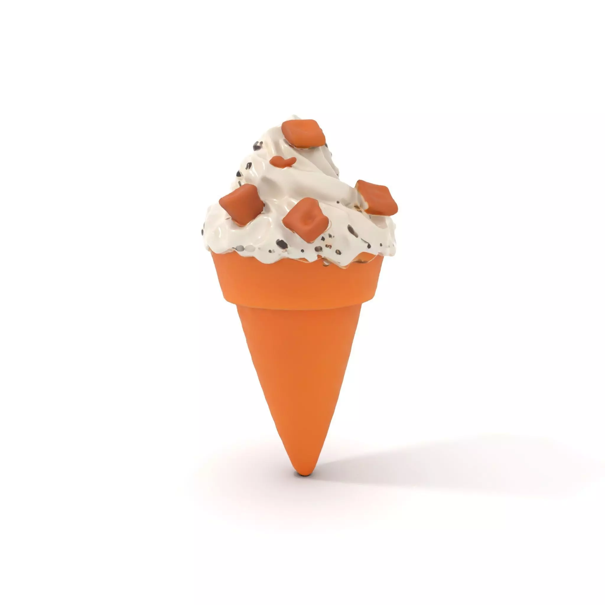 Vanilla Cone Delight model pack Low-poly 3D model_0