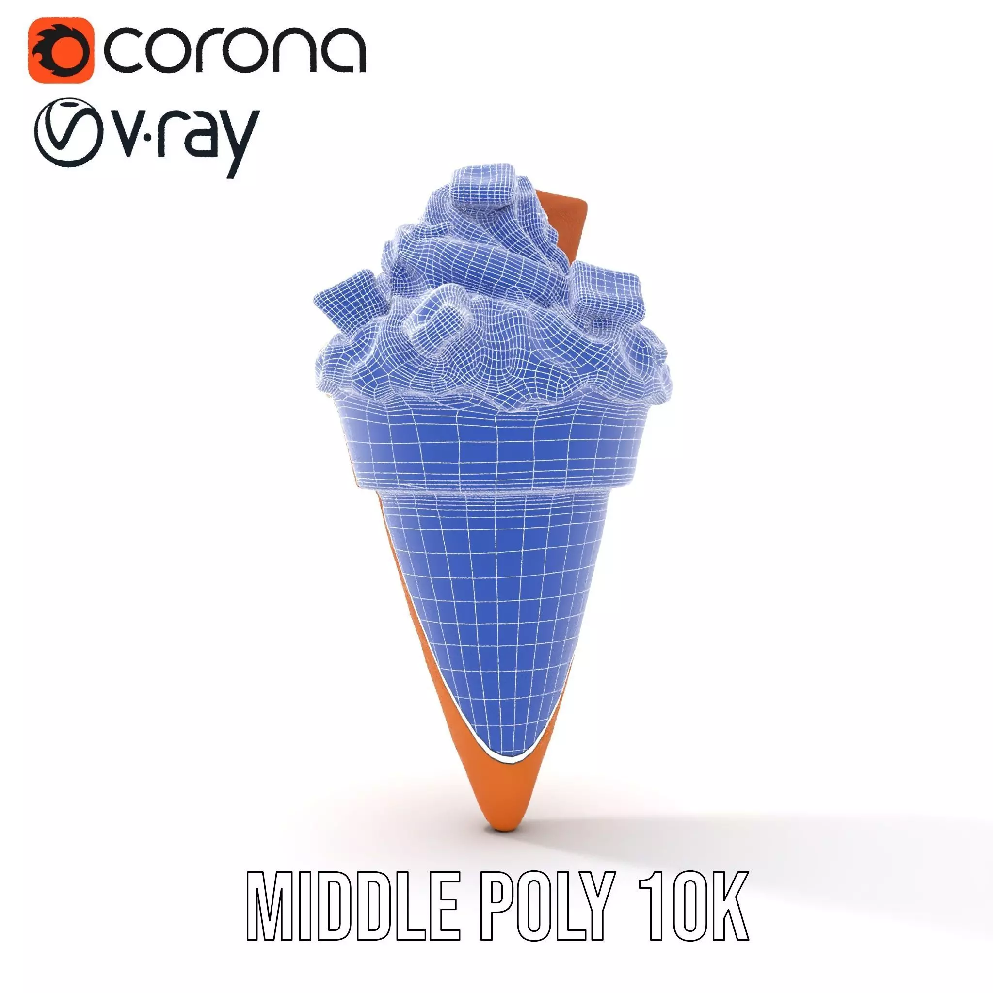 Vanilla Cone Delight model pack Low-poly 3D model_30