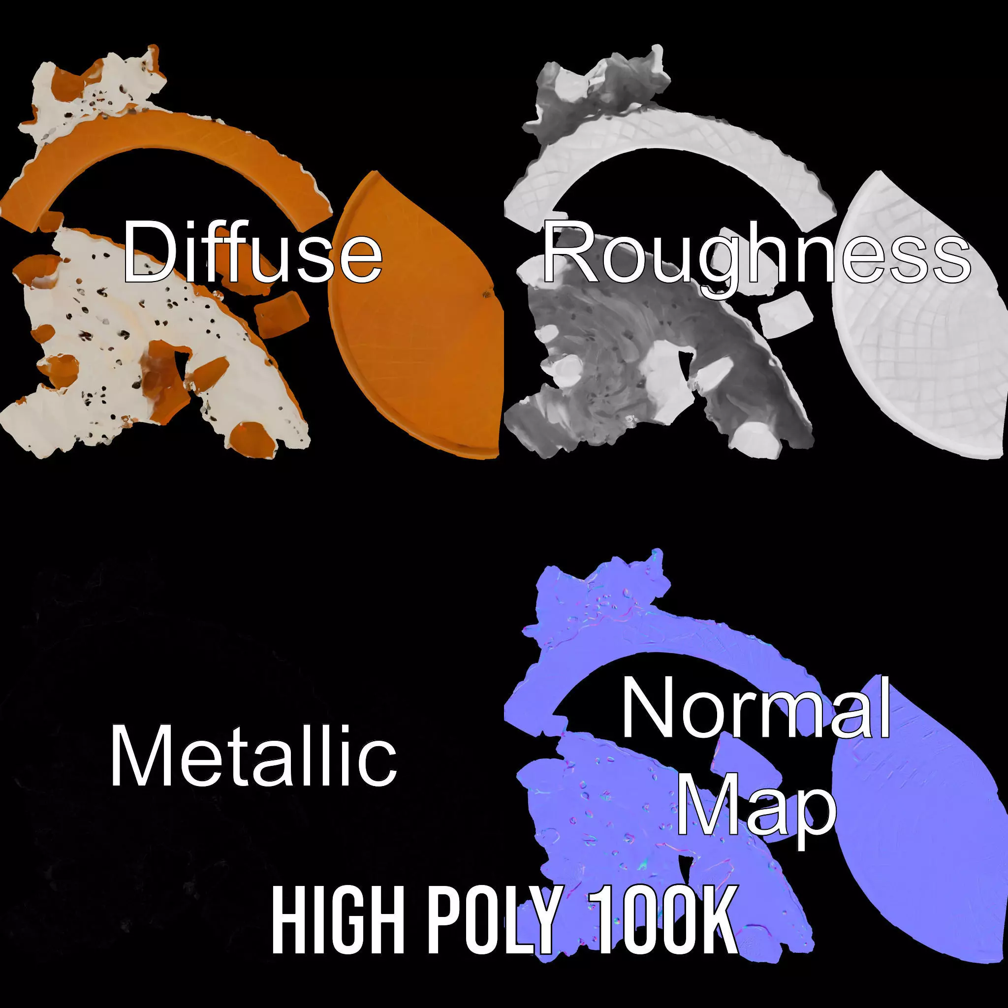 Vanilla Cone Delight model pack Low-poly 3D model_4