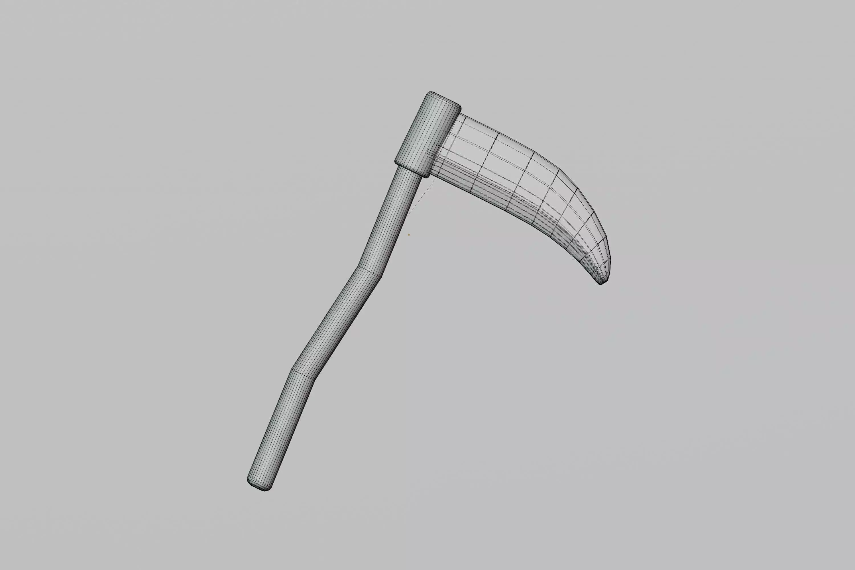 Scythe 3d model Low-poly 3D model_6