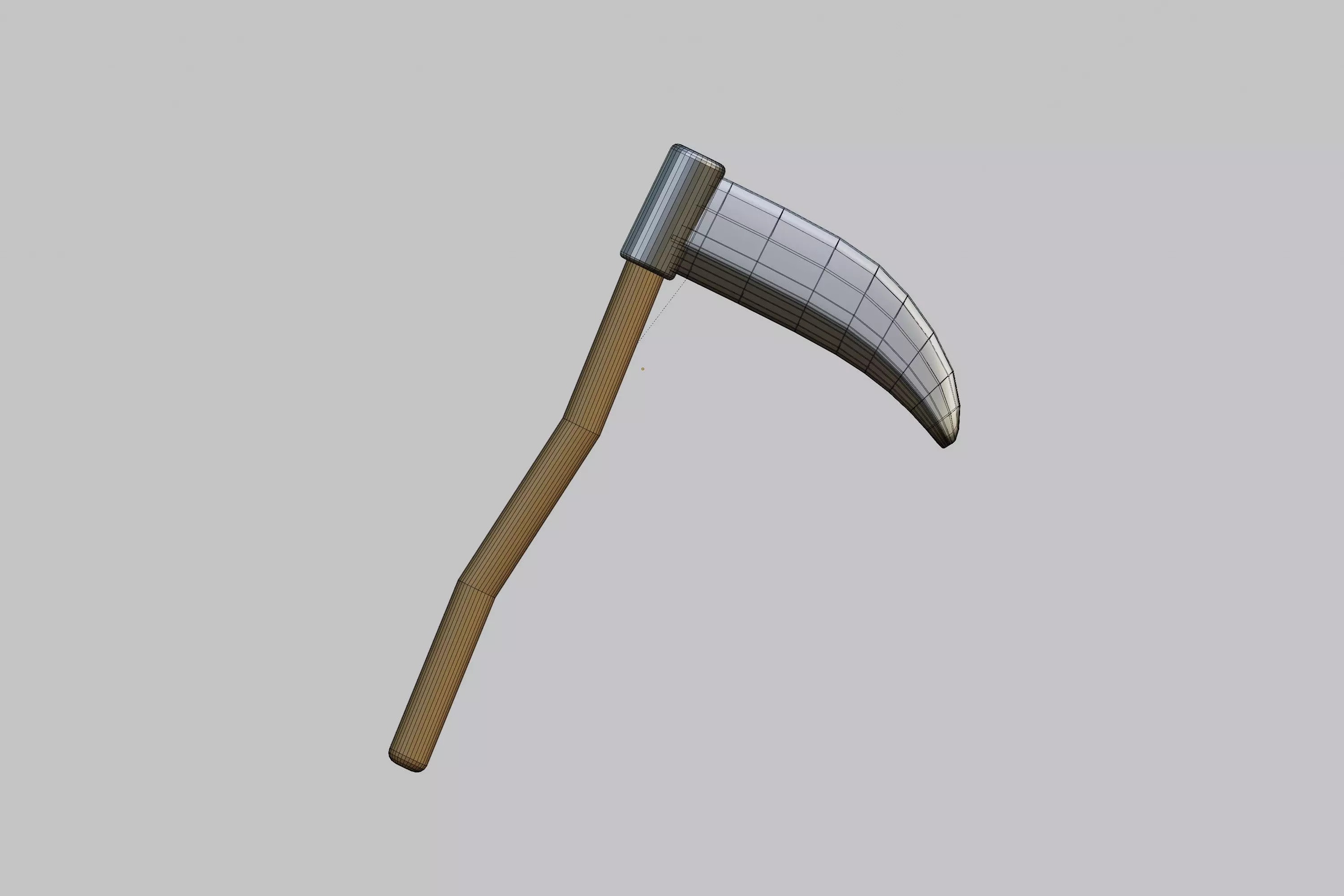 Scythe 3d model Low-poly 3D model_7
