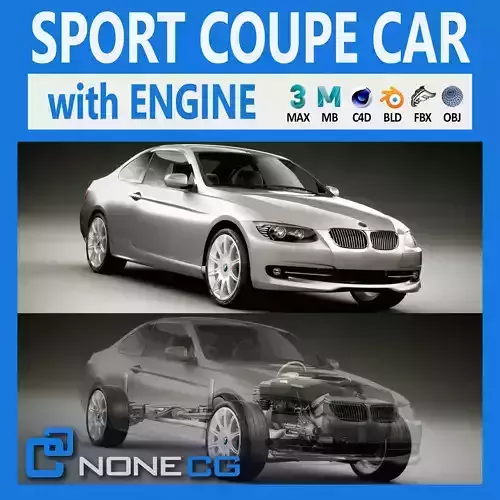 Sport Coupe Car 3D model