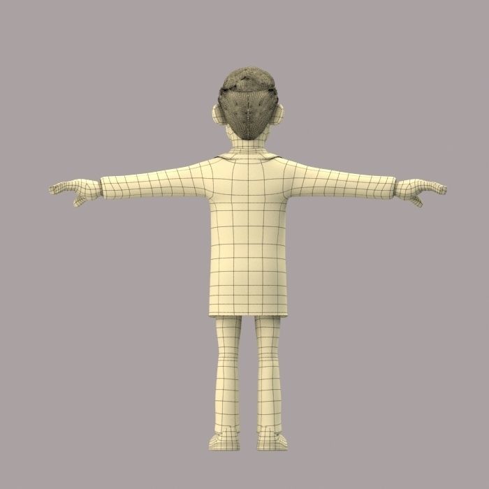 CARTOON DOCTOR MAN AND WOMEN 3D model_17
