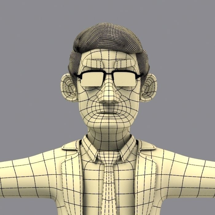 CARTOON DOCTOR MAN AND WOMEN 3D model_20