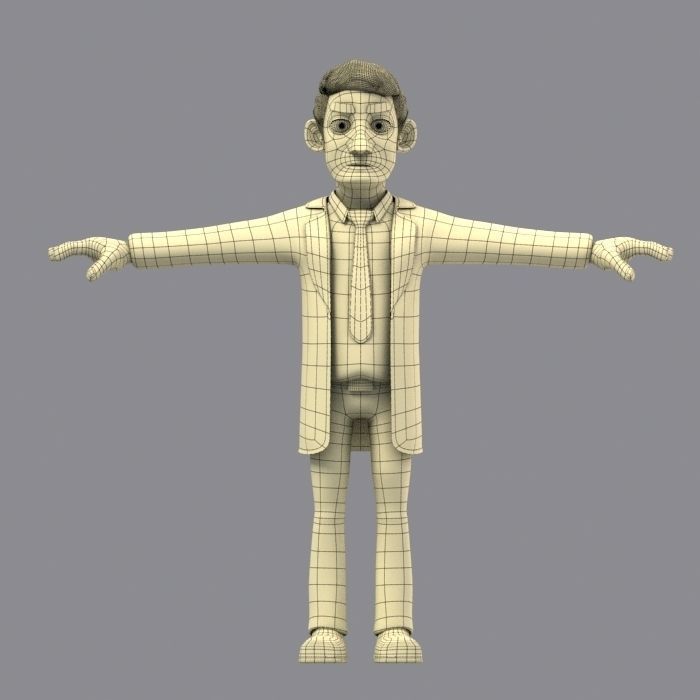 CARTOON DOCTOR MAN AND WOMEN 3D model_18