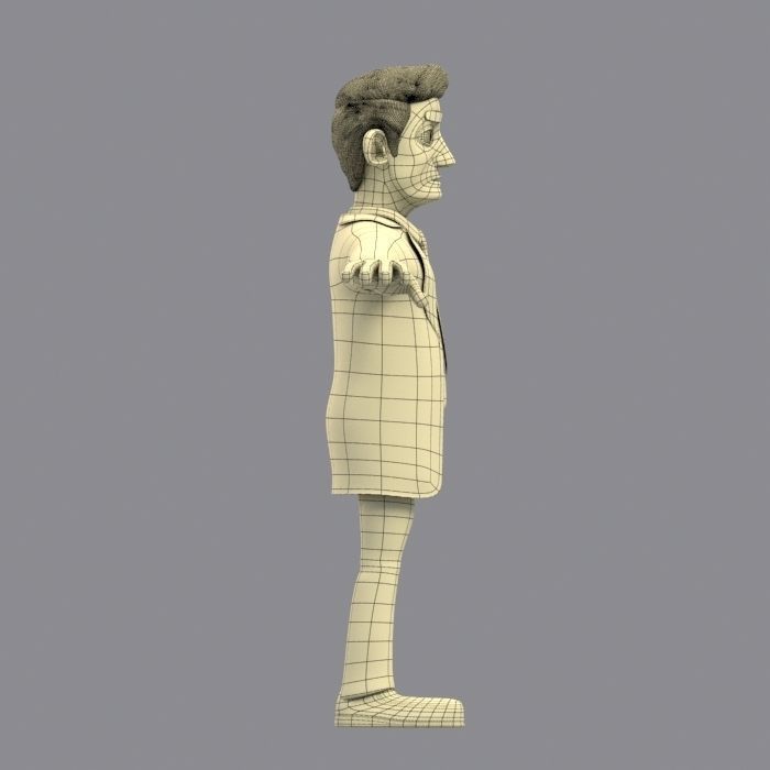 CARTOON DOCTOR MAN AND WOMEN 3D model_15