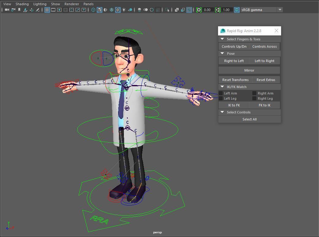 CARTOON DOCTOR MAN AND WOMEN 3D model_12