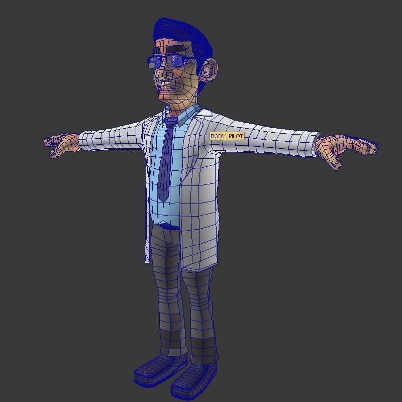 CARTOON DOCTOR MAN AND WOMEN 3D model_10
