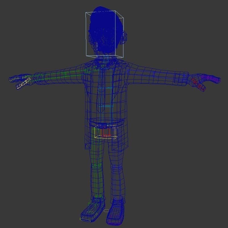 CARTOON DOCTOR MAN AND WOMEN 3D model_11