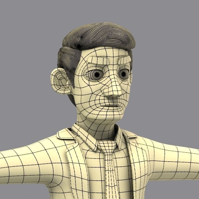 CARTOON DOCTOR MAN AND WOMEN 3D model_19