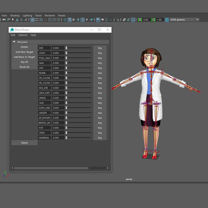 CARTOON DOCTOR MAN AND WOMEN 3D model_28