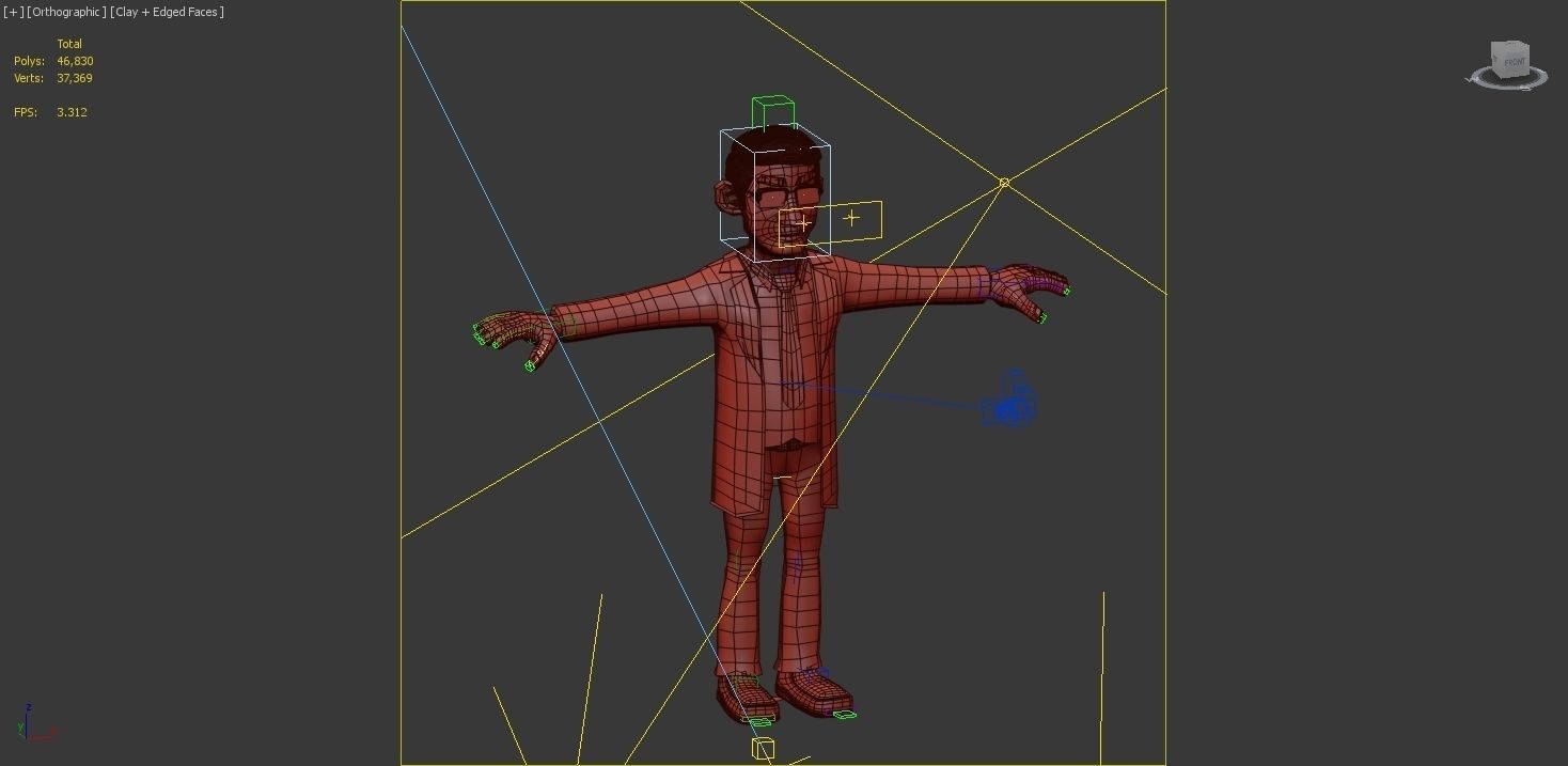 CARTOON DOCTOR MAN AND WOMEN 3D model_21