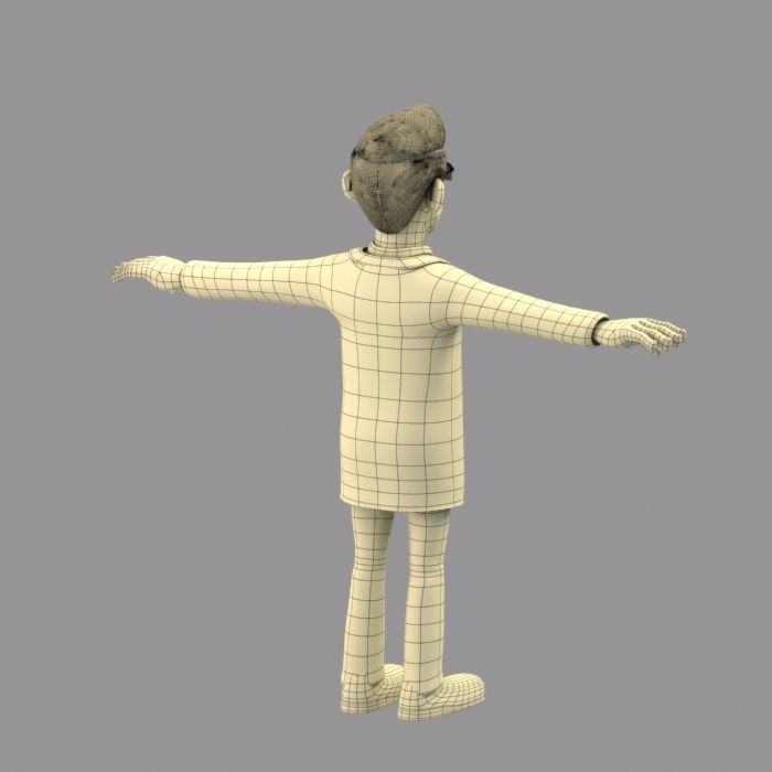 CARTOON DOCTOR MAN AND WOMEN 3D model_16
