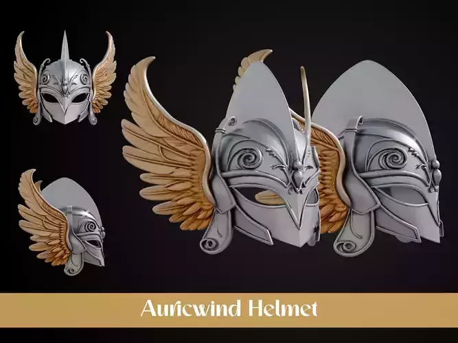 Stylized Elf Helmet - Auricwind
