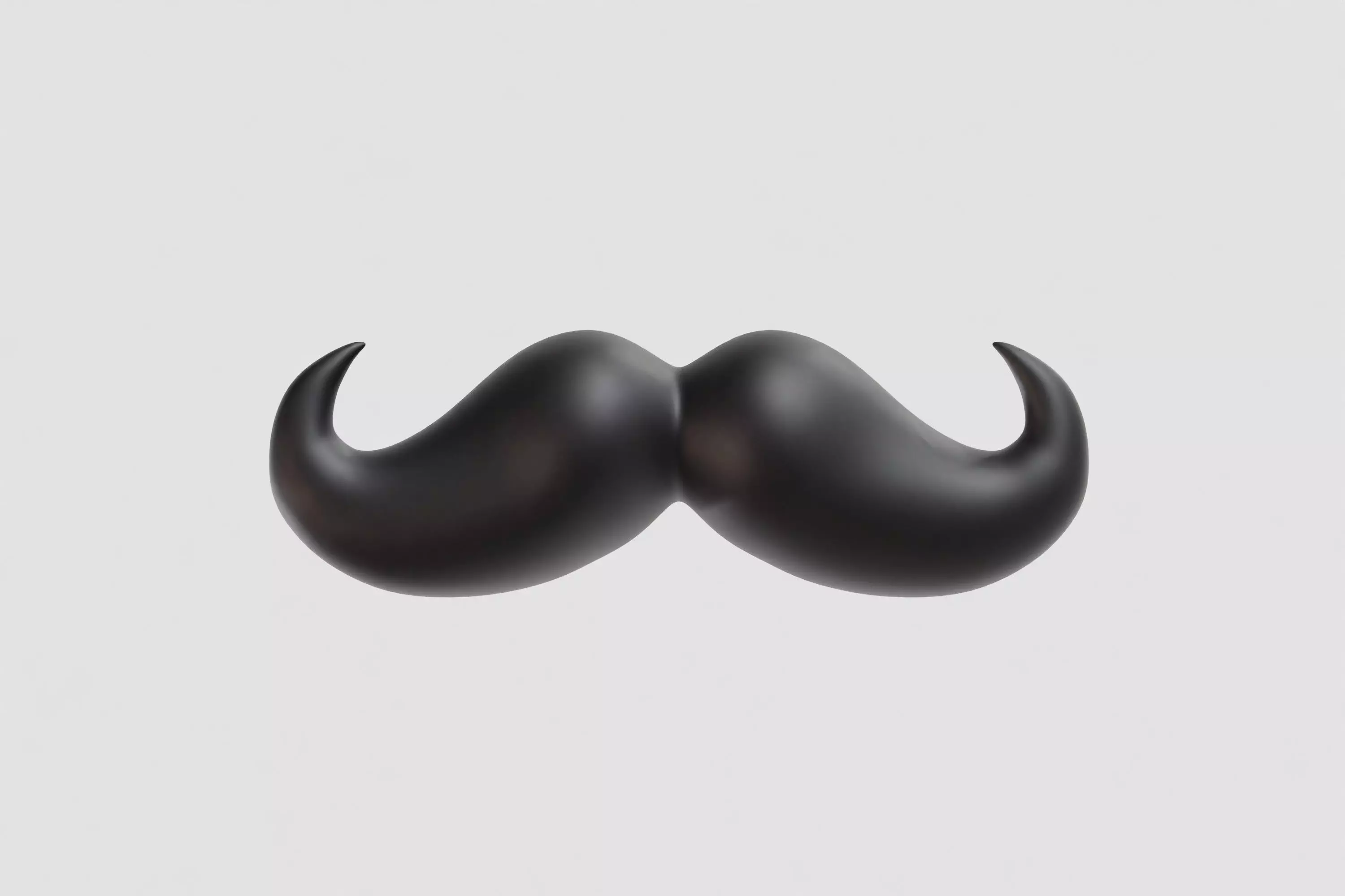 Mustache 3d model Low-poly 3D model
