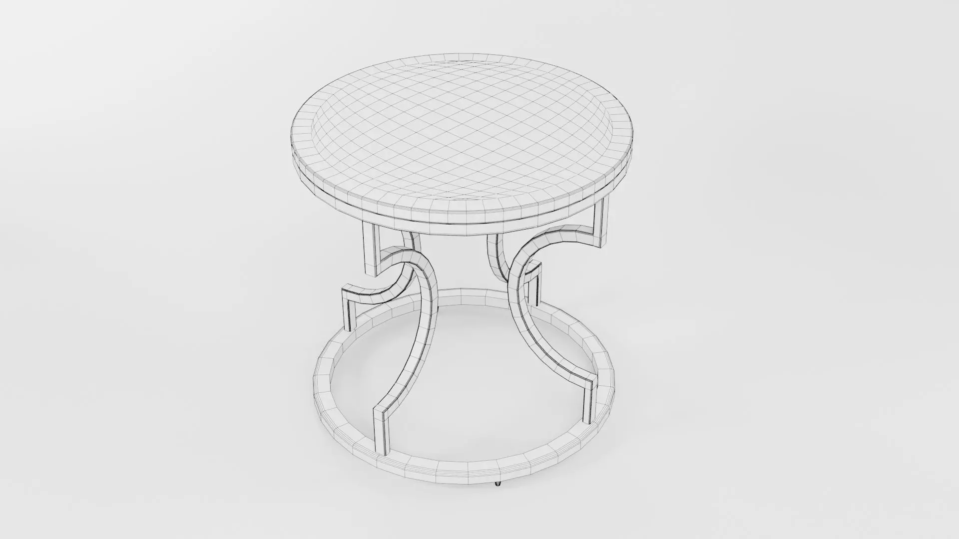 Round Table CG61 3D model_6