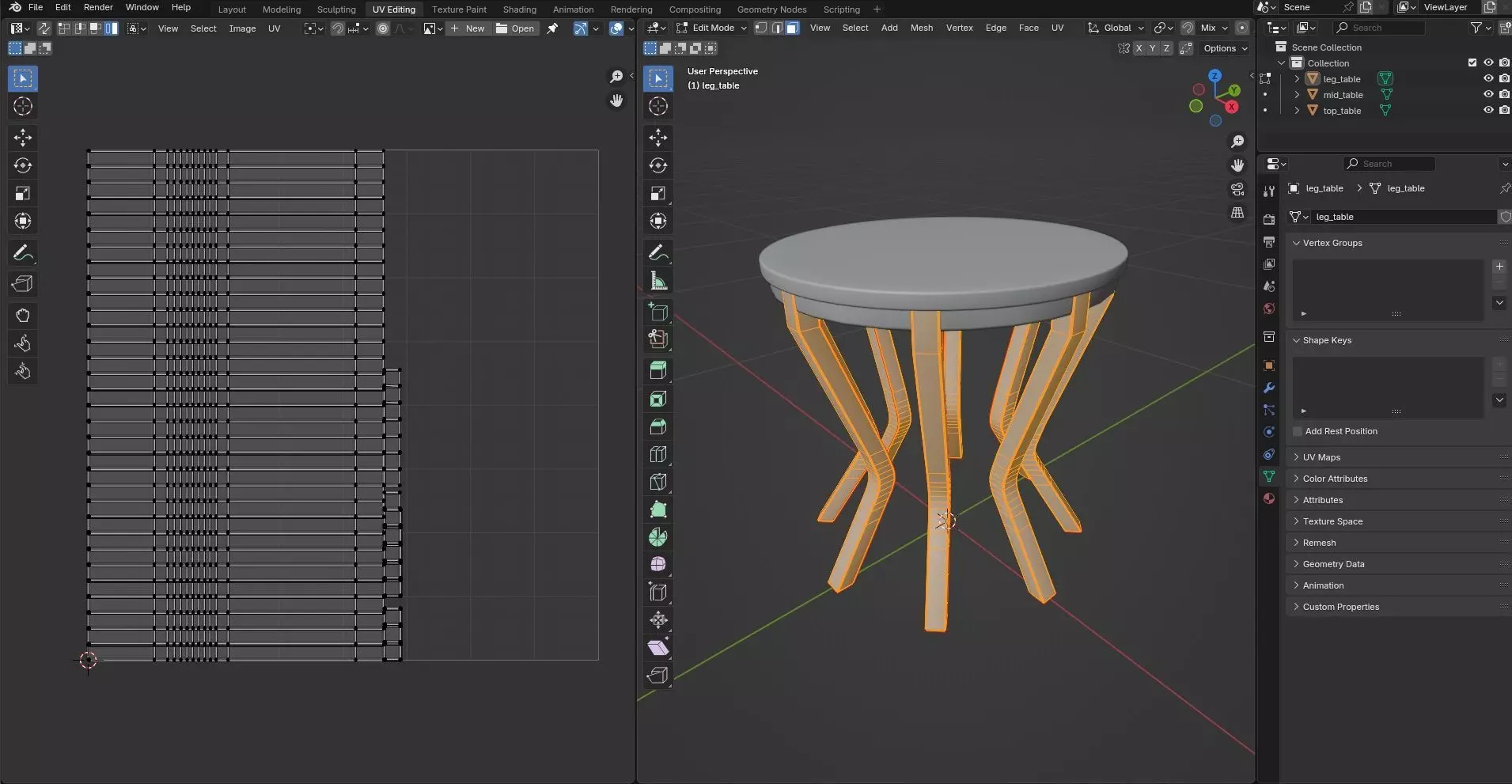 Round Table CG63 3D model_9