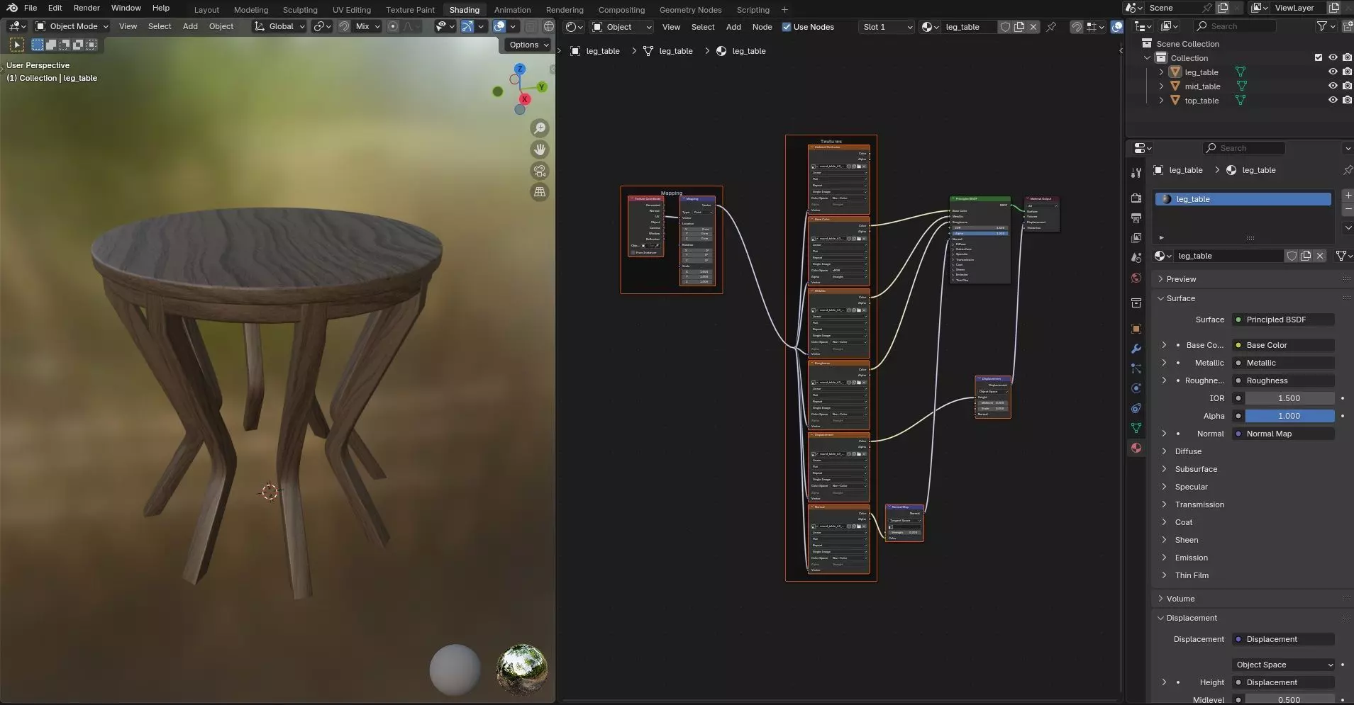 Round Table CG63 3D model_11