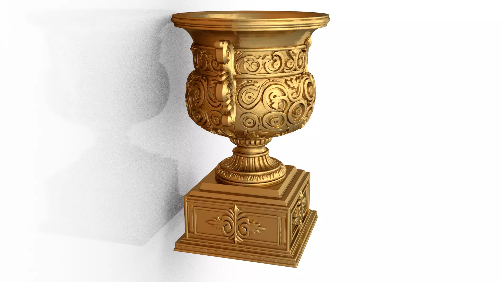 Classical urn decorative onlay cnc 3d printing stl 02 3D print model_1