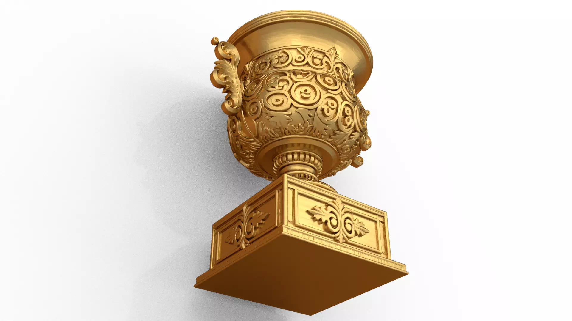 Classical urn decorative onlay cnc 3d printing stl 02 3D print model_3