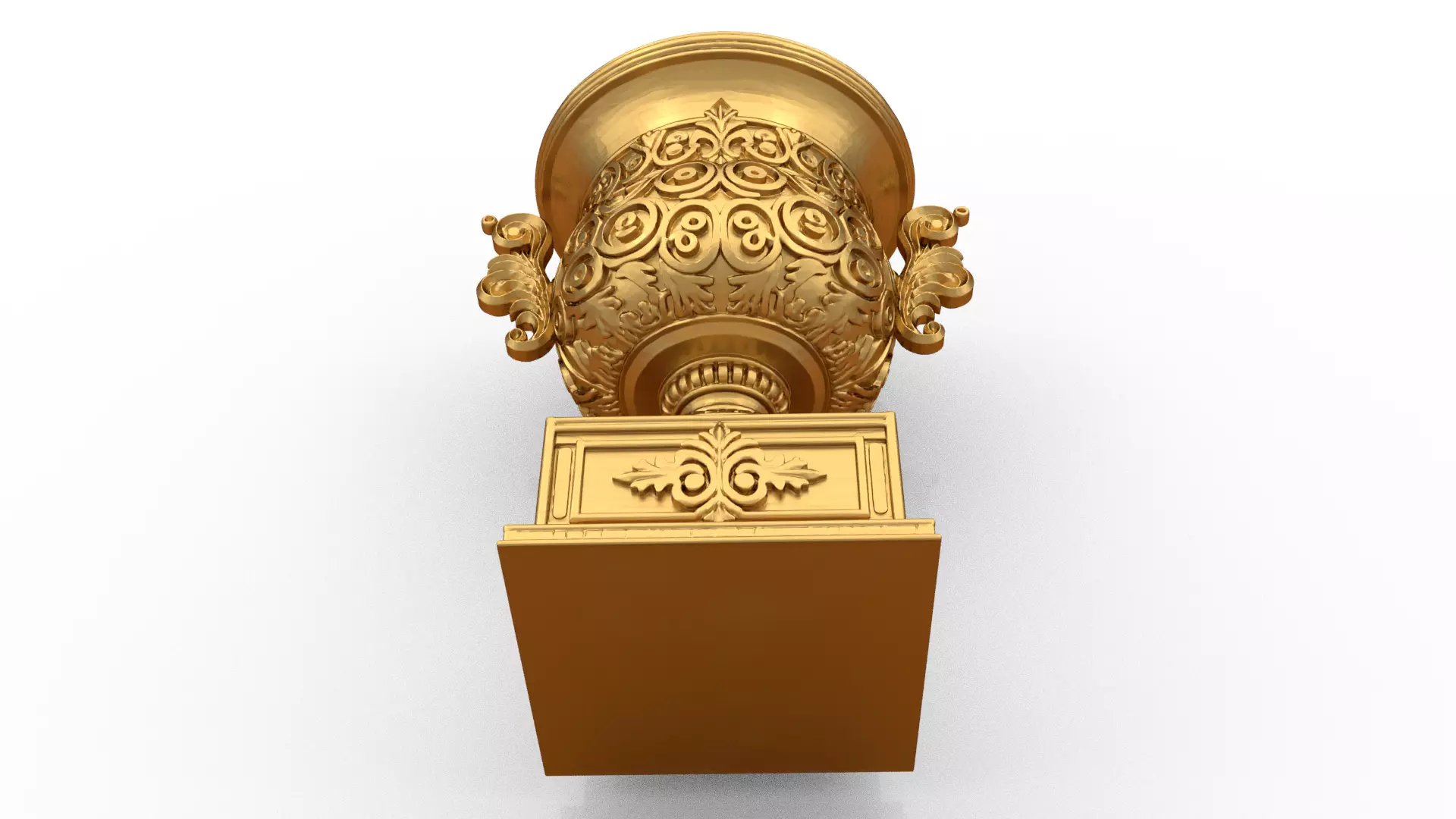 Classical urn decorative onlay cnc 3d printing stl 02 3D print model_4