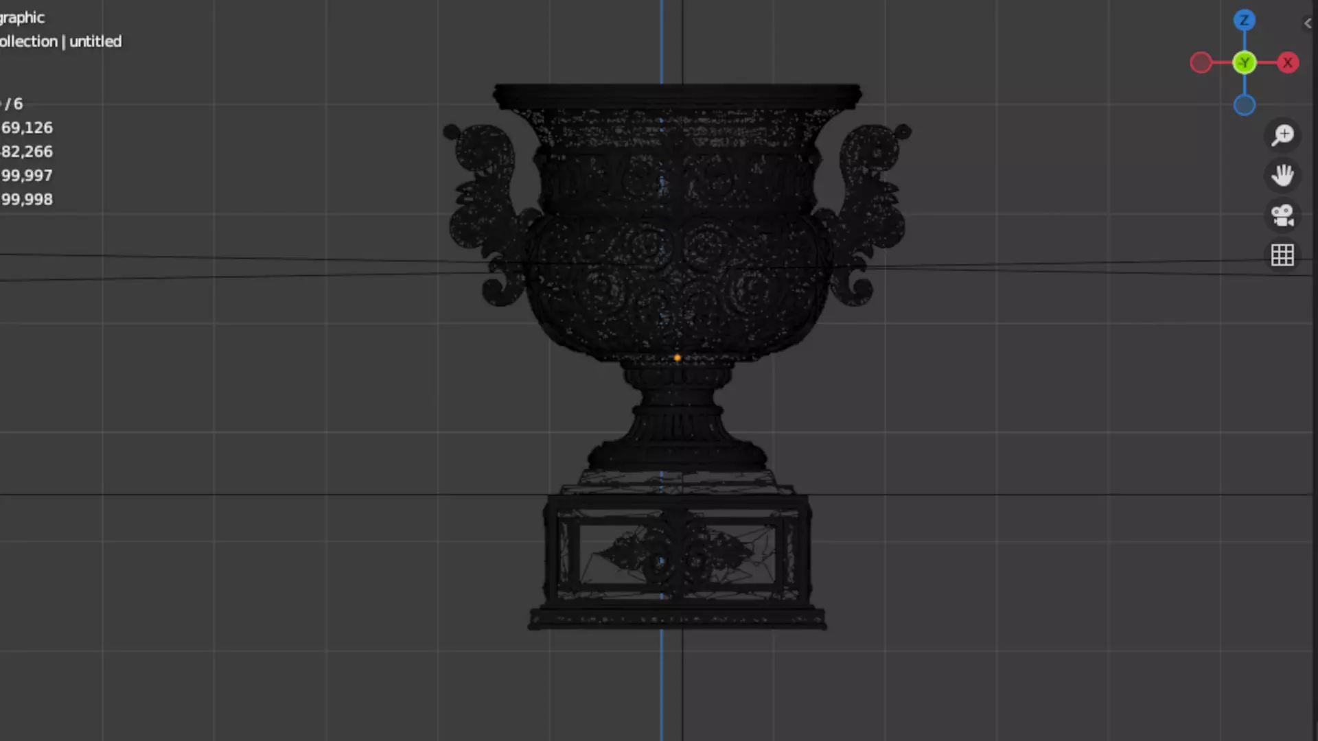 Classical urn decorative onlay cnc 3d printing stl 02 3D print model_5