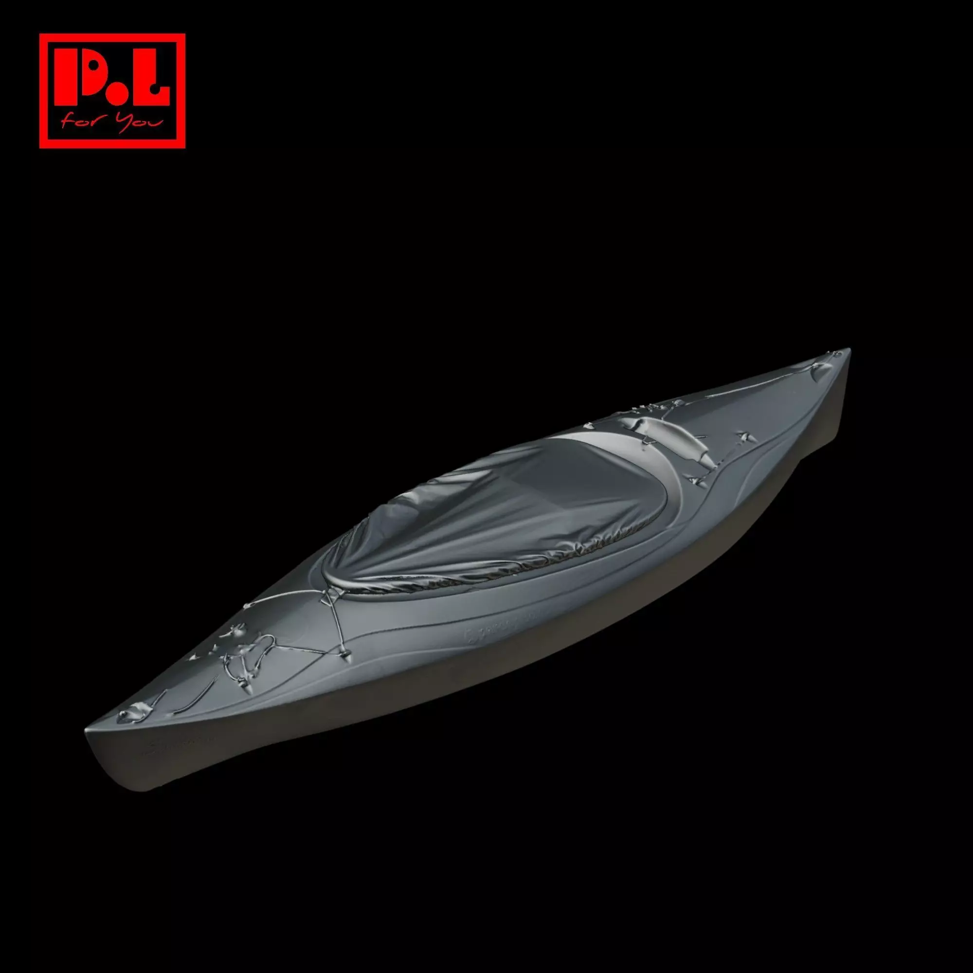 Kayak  3D print model_0