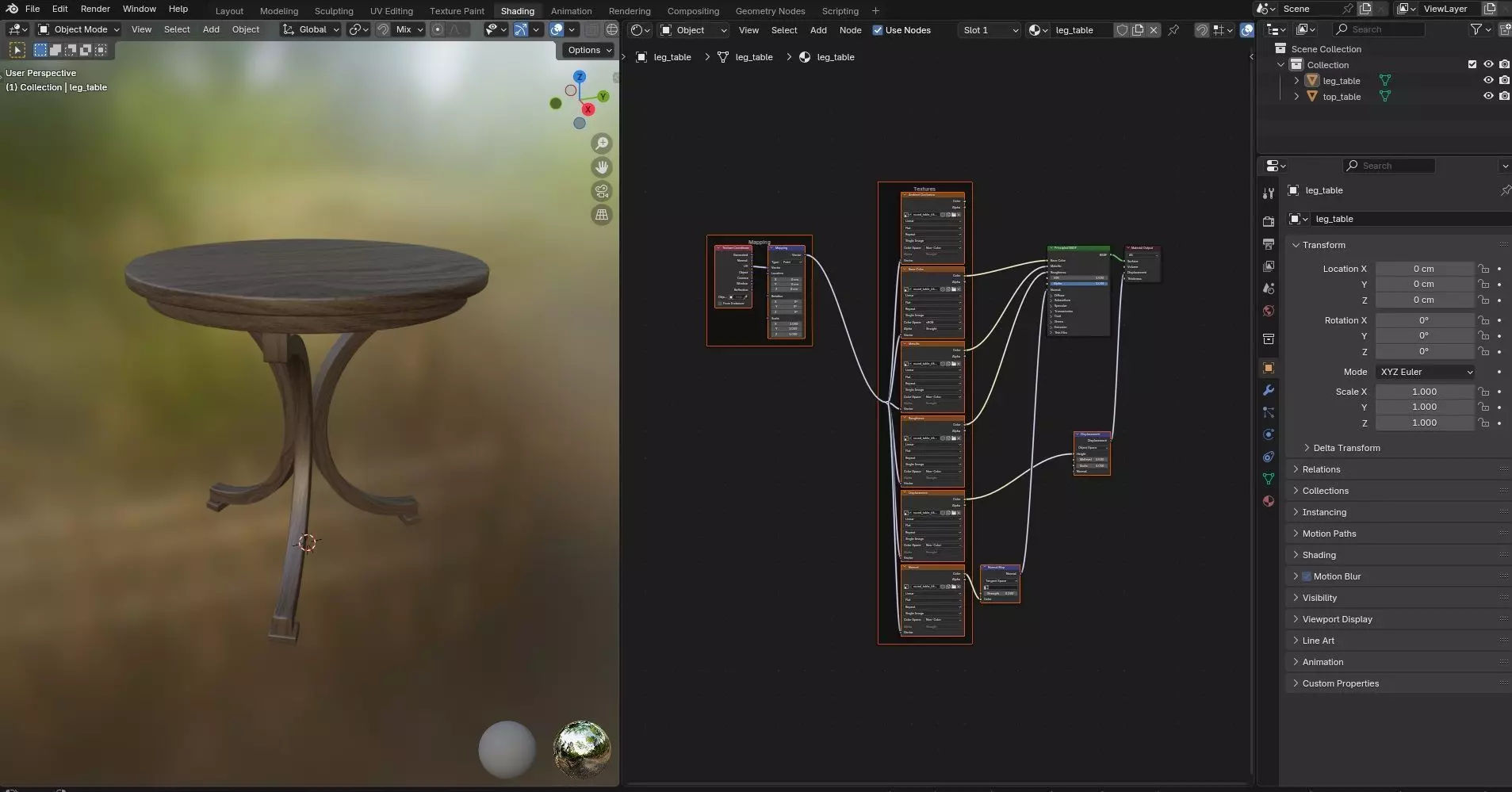 Round Table CG66 3D model_11