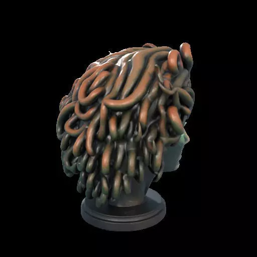 2110 Medusa Gorgon Head 3D Model  magic 3D print model_29