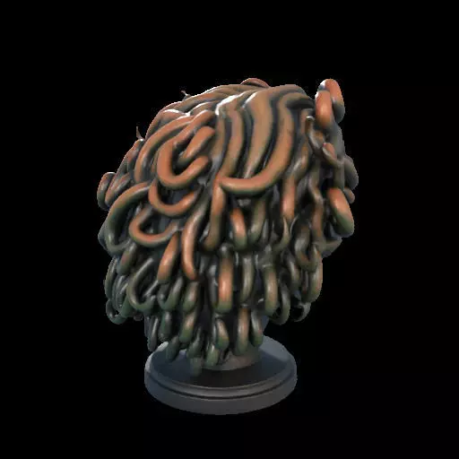 2110 Medusa Gorgon Head 3D Model  magic 3D print model_2